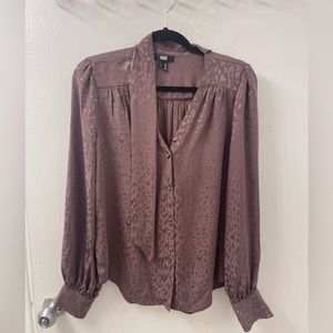 PAIGE Women's Light Brown Cleobelle Blouse- Size S